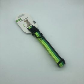   Nyakörv textil - fekete műanyag csattal 2cm x 35-50cm - ZÖLD