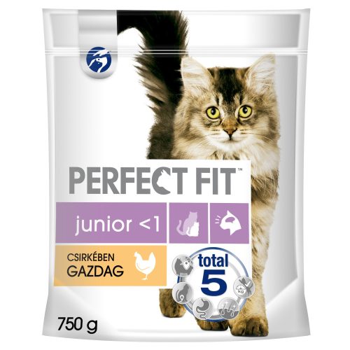 Perfect Fit 750g Junior száraz macskaeledel csirkével