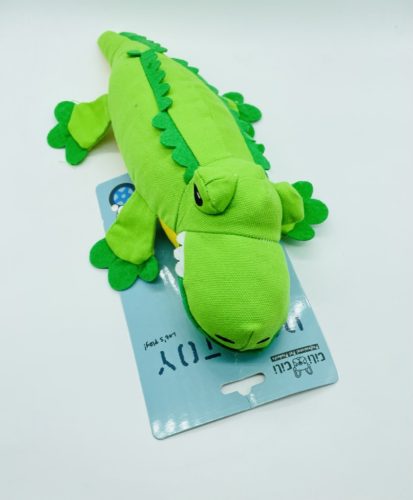 Textil krokodil kutyajáték 33cm