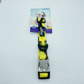   Nyakörv textil - fém/műanyag csattal - L - 2,5cm x 46-55cm - ANANÁSZOS minta