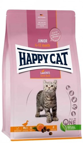 Happy Cat Junior Gabonamentes Kacsa 1,3kg 