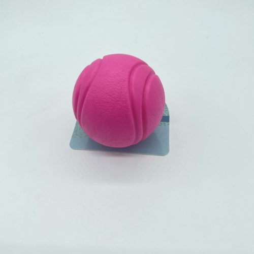 Tömör gumilabda kutyajáték - kb 6 cm - RÓZSASZÍN