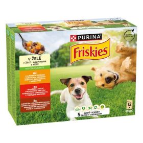 Friskies Dog 12x85g Adult aszpikos Alutasakos kutyaeledel