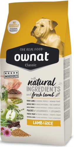 Ownat Dog Classic 20kg Bárány + Rizs
