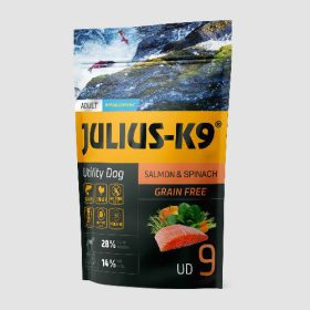   Julius K-9 Utility Dog Hypoallergenic Salmon,spinach Adult (lazac,spenót) száraztáp - Felnőtt kutyák részére 340g