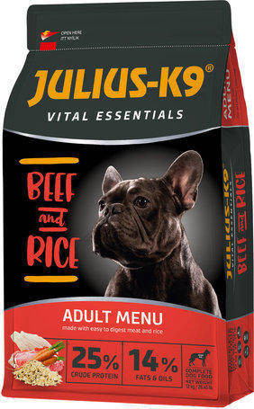 JULIUS-K9 HighPremium 12kg ADULT Vital Essentials Marha és Rizs