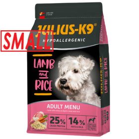   JULIUS-K9 HighPremium 12kg ADULT Hypoallergenic Bárány és Rizs SMALL