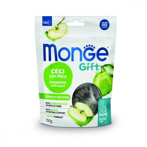 Monge Gift Érzékeny emésztés - Csicseriborsó almával 150g jutalomfalat kutyáknak