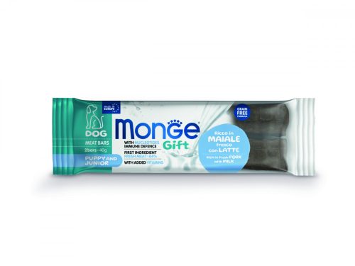 Monge Gift Puppy&Junior - Sertéshús tejjel 40g jutalomfalat kutyáknak
