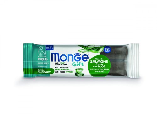 Monge Gift Bőr- és szőrápoló - Lazac és aloe vera 40g jutalomfalat kutyáknak