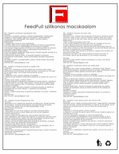 8x Feedfull 3,8l szilikonos macskaalom