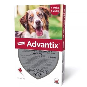 ADVANTIX Spot on 10-25kg közötti kutyáknak 4x2,5ml
