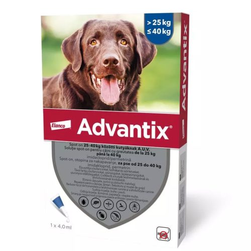 ADVANTIX Spot on 25-40kg közötti kutyáknak 4x4ml