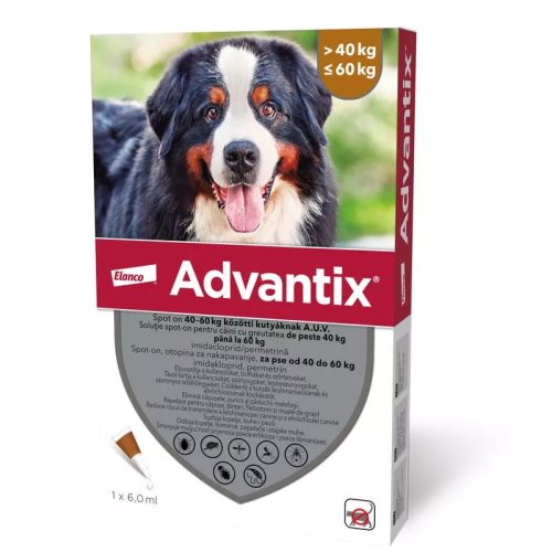 ADVANTIX Spot on 40-60kg közötti kutyáknak 4x6ml