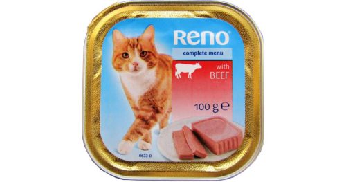Reno Cat 100g Marha Alutálcás macskaeledel