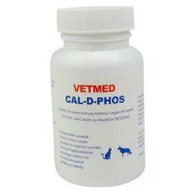   CAL-D-PHOS Fog- és csonterősítő vitamintabletta kutyáknak és macskáknak 75db