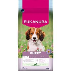   EUKANUBA 12kg száraz kutyatáp Báránnyal és Rizzsel kölyök kis- és közepes méretű kutyák számára 