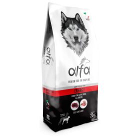   ALFA Energy Marha és Bárány ízesítéssel 28/17 20kg száraz kutyatáp nagy aktivitású kutyák számára