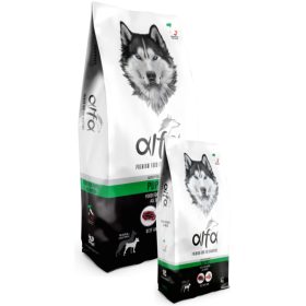   ALFA Puppies Marha és Bárány ízesítéssel 30/16 20kg száraz kutyatáp kölyök kutyák számára