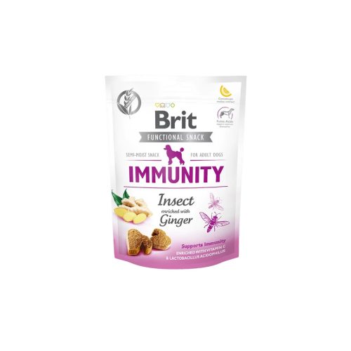 Brit Care Functional Snack 150g Immunity Rovarral és gyömbérrel