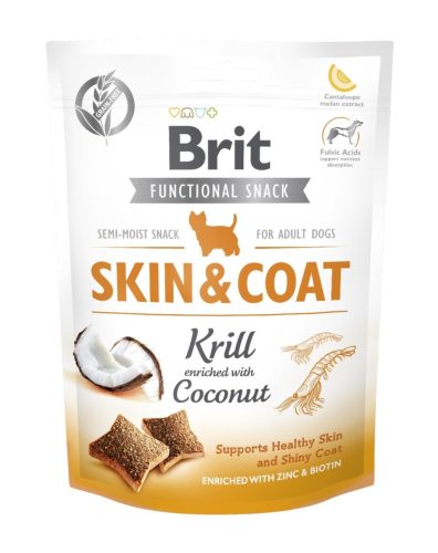 Brit Care Functional Snack 150g Skin&Coat Planktonnal és kókusszal