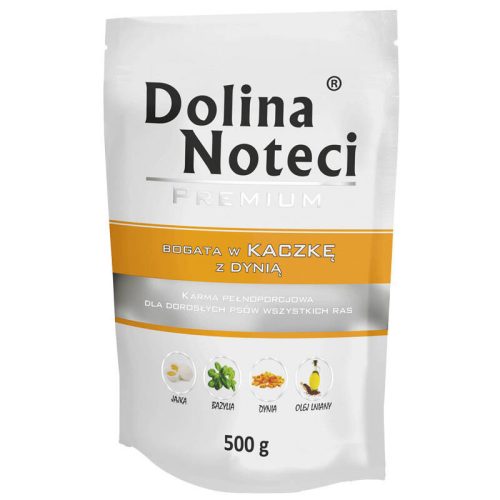 Dolina Noteci Prémium 500g Kacsa és Sütőtök Kutya alutasakos