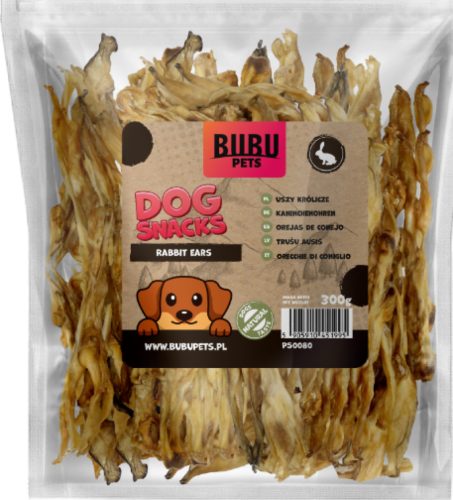 BUBU Pets Szárított nyúlfül 300g