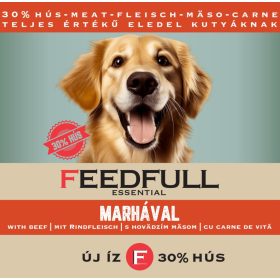 FEEDFULL Dog 1240g kutyakonzerv Marhával