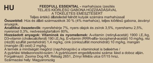 FEEDFULL Dog 1240g kutyakonzerv Marhával