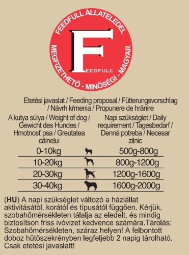 FEEDFULL Dog 1240g kutyakonzerv Vaddal