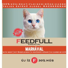 FEEDFULL Cat 415g macskakonzerv Marhával