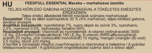 FEEDFULL Cat 415g macskakonzerv Marhával