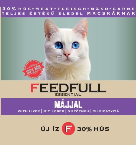 FEEDFULL Cat 415g macskakonzerv Májjal