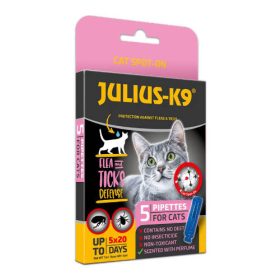   Julius-K9 Cat Spot On - Bolha-, kullancs riasztó spot-on macskák részére 5x1ml (szavi: 2025.08.21.)