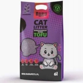   BUBU Pets Tofu Biológiailag lebomló macskaalom 2,5kg/6L Levendula