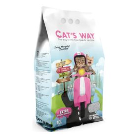 Cats Way Babapúder Illatú Csomósodó Macskaalom 10L