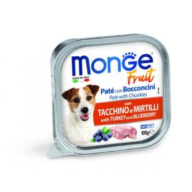 Monge Dog Fruit pate pulyka áfonya 100g