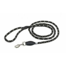   Julius-K9 IDC Retriverpóráz 12mm x 1,2m, kerek, fekte-fluoreszkáló