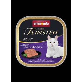   Animonda Vom Feinsten Adult Csirke - Tengergyümölcse alutálkás - Felnőtt macskák részére (100g)