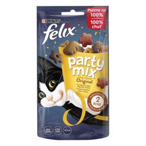 Félix Party Mix 60g Original Csirke + Máj + Pulyka