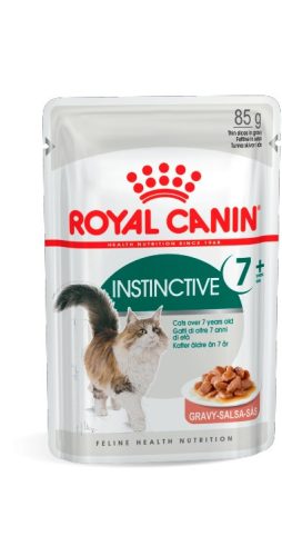 ROYAL CANIN INSTICTIVE 7+ GRAVY -  idősödő macska szószos nedves táp (12*85g)