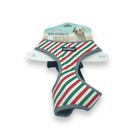   Hám - L - nyak 40-50cm, mellméret 56-68cm - piros, fehér, zöld