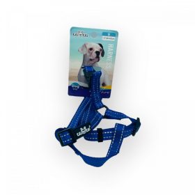   Hám - textil, fényvisszaverő csíkokkal - S - 1,5cm x 30-45cm KÉK