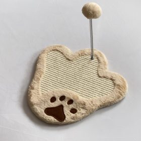   Macskajáték kaparófa talppal, különböző színekben, 20cm rugós pomponnal 