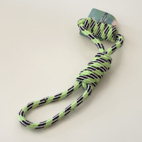 Húzós rágókötél 33cm - zöld