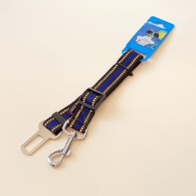 Állítható kisállat biztonsági öv 2,5cm - kék