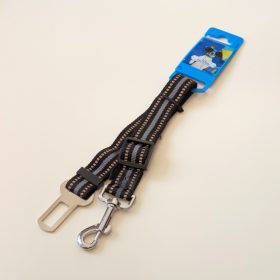 Állítható kisállat biztonsági öv 2,5cm - szürke