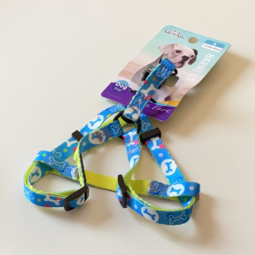 Hám textil - különböző mintákkal - S - 1,5cm x 30-45cm - kék