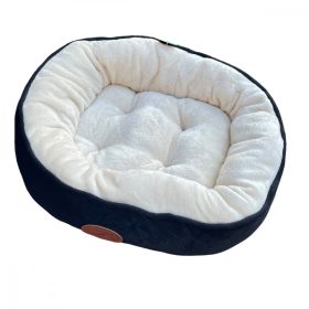   Kisállat fekhely plüss, mintás, bársony szerű tapintással kb 50cmx40cm BÉZS