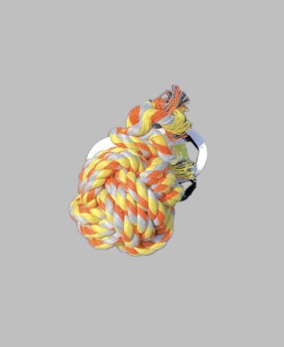 Rágókötél labda, 8cm - narancs